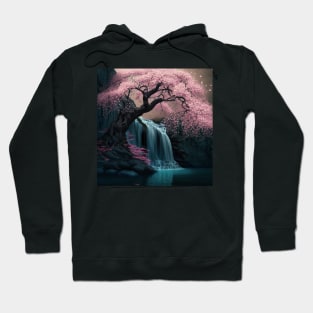 Cherry Blossom Waterfall Hoodie